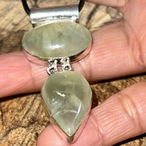 Prehnite Pendant 2 1/4”